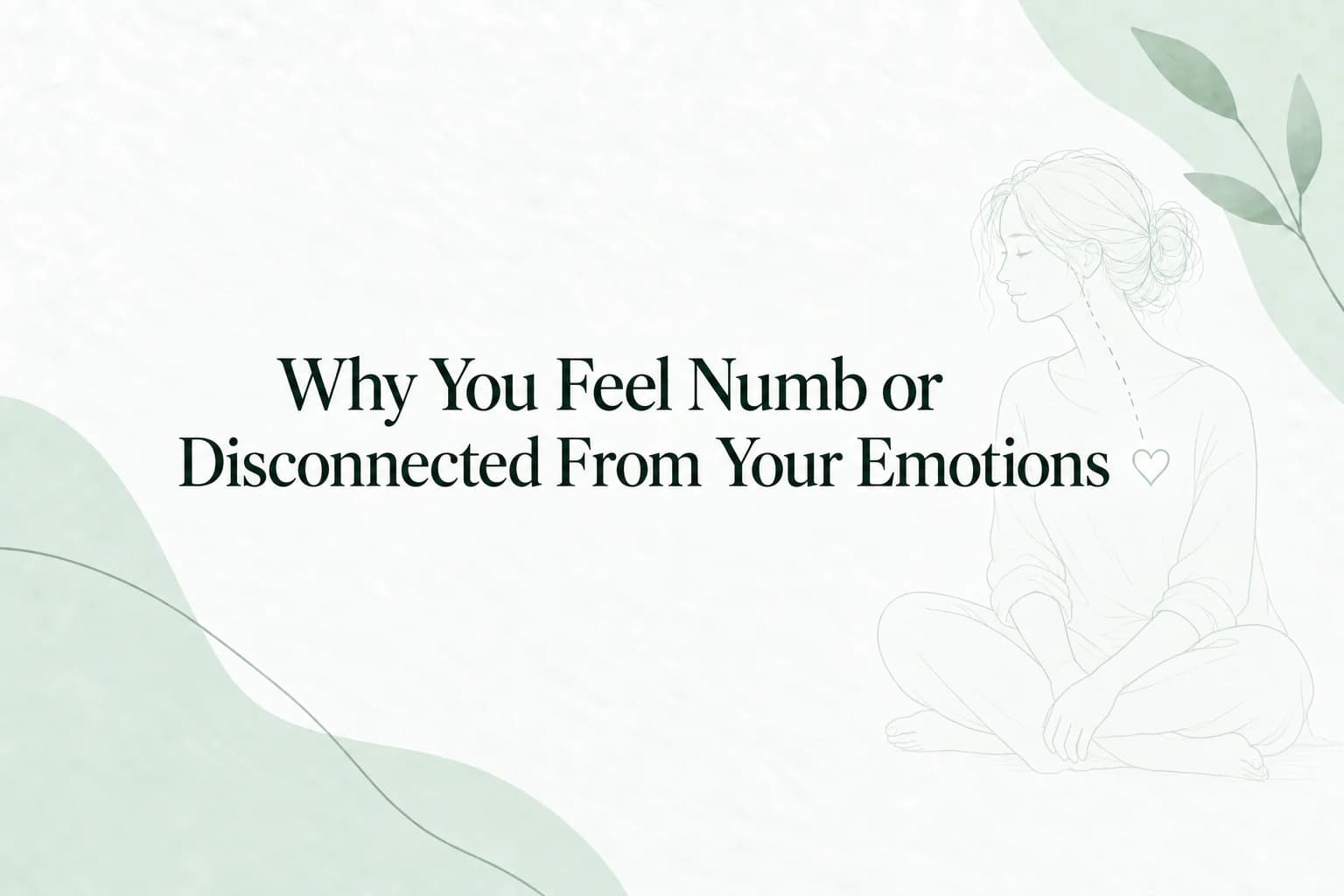 Illustrated guide to emotional numbness after childhood trauma